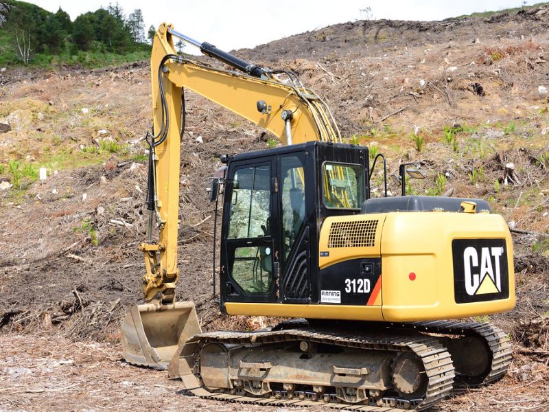 Used CAT 312D excavator ship to Ecuador